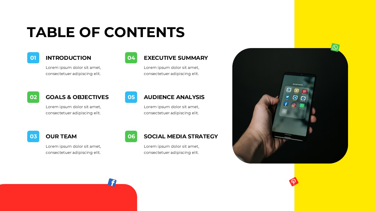 Social Media Report Presentation Template