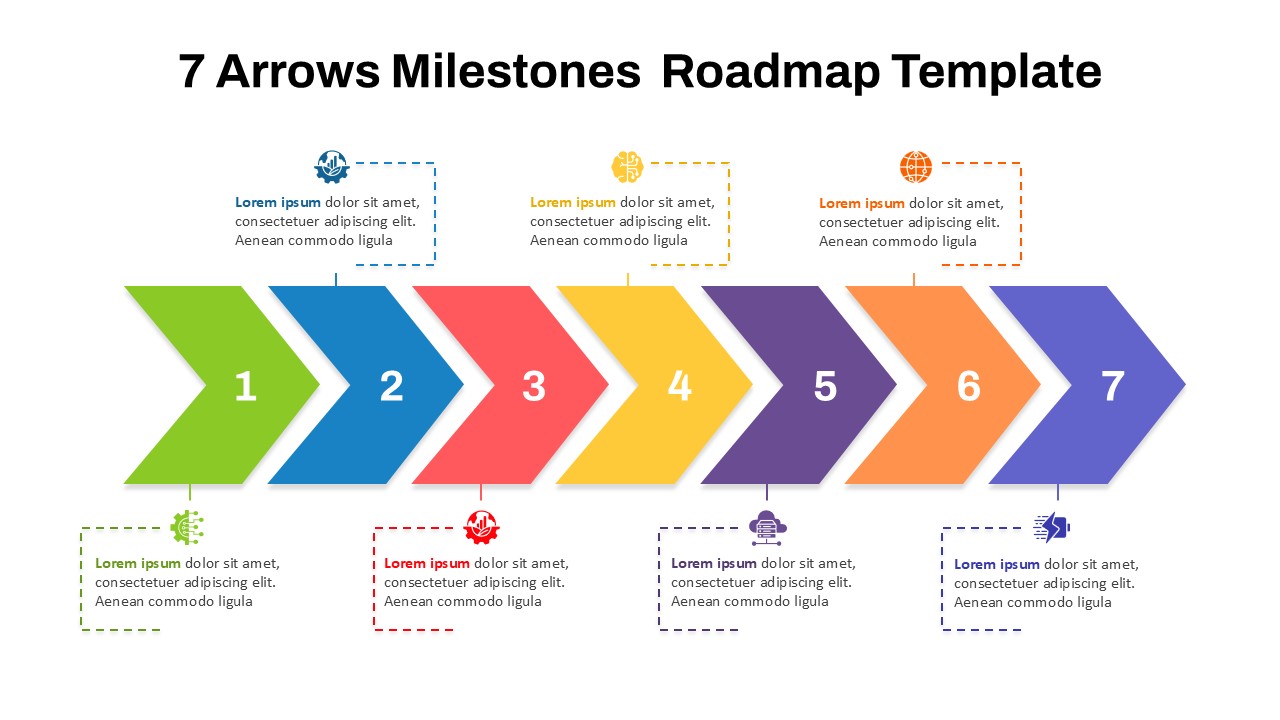 Roadmap With Milestones PowerPoint Template Google Slides SlideKit