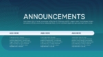 Announcements Presentation Template for PowerPoint and Google Slides
