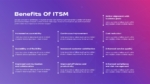 Benefits of ITSM Slide Template