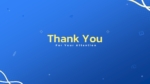Blue Theme Thank You Slide