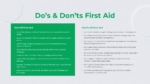 Dos and Don'ts First Aid Presentation Template for PowerPoint and Google Slides