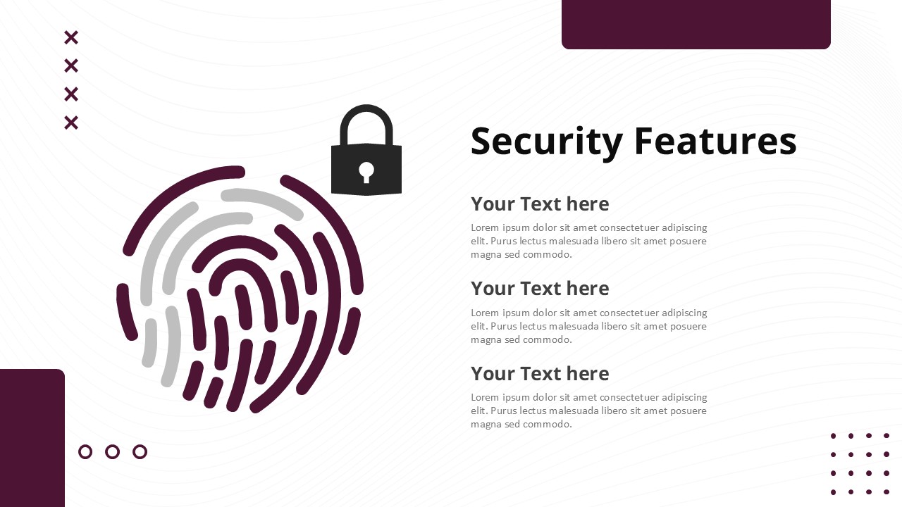 Executive Business Safety Feature Presentation Template for PowerPoint and Google Slides