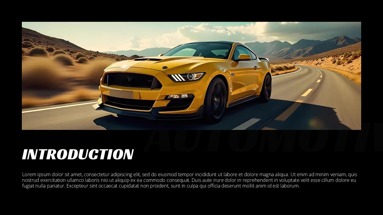 Free Automotive Presentation Templates