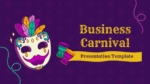 Free Festive Business Carnival PowerPoint and Google Slides Template