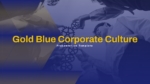 Gold Blue Corporate Culture Presentation Templates