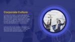 Gold and Blue Corporate Culture Presentation Slide Template