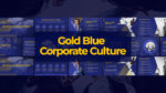 Gold and Blue Corporate Culture Presentation Templates for PPT and Google Slides Featured Image