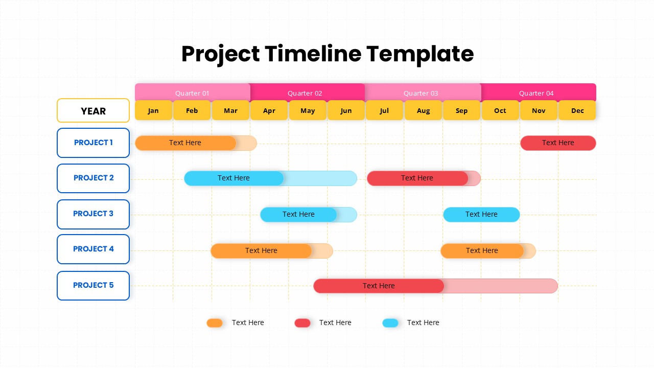 Multi Project Annual Timeline Powerpoint Template Google Slides Multi Project Annual Timeline Powerpoint Template Google Slides