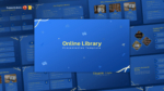 Online Library Slide Presentation Template for PowerPoint and Google Slides