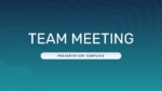 Professional Team Meeting Presentation Templates for PowerPoint and Google Slides