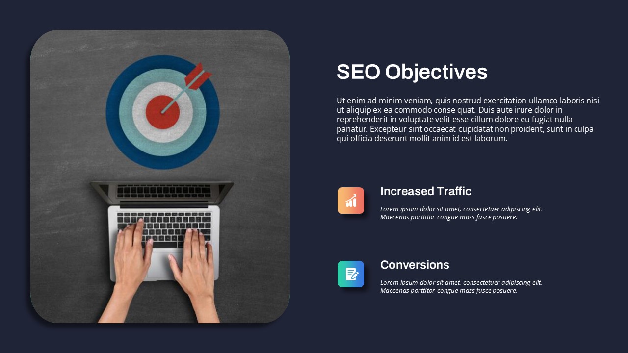 SEO Objective Presentation Template for PowerPoint and Google Slides