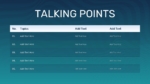 Tabular Layout Talking Points PowerPoint and Google Slides Template