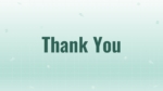 Thank You Slide Template