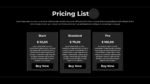 Competitor Pricing List Presentation Template for PowerPoint and Google Slides
