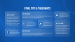 Final Tips and Takeaways Presentation Template
