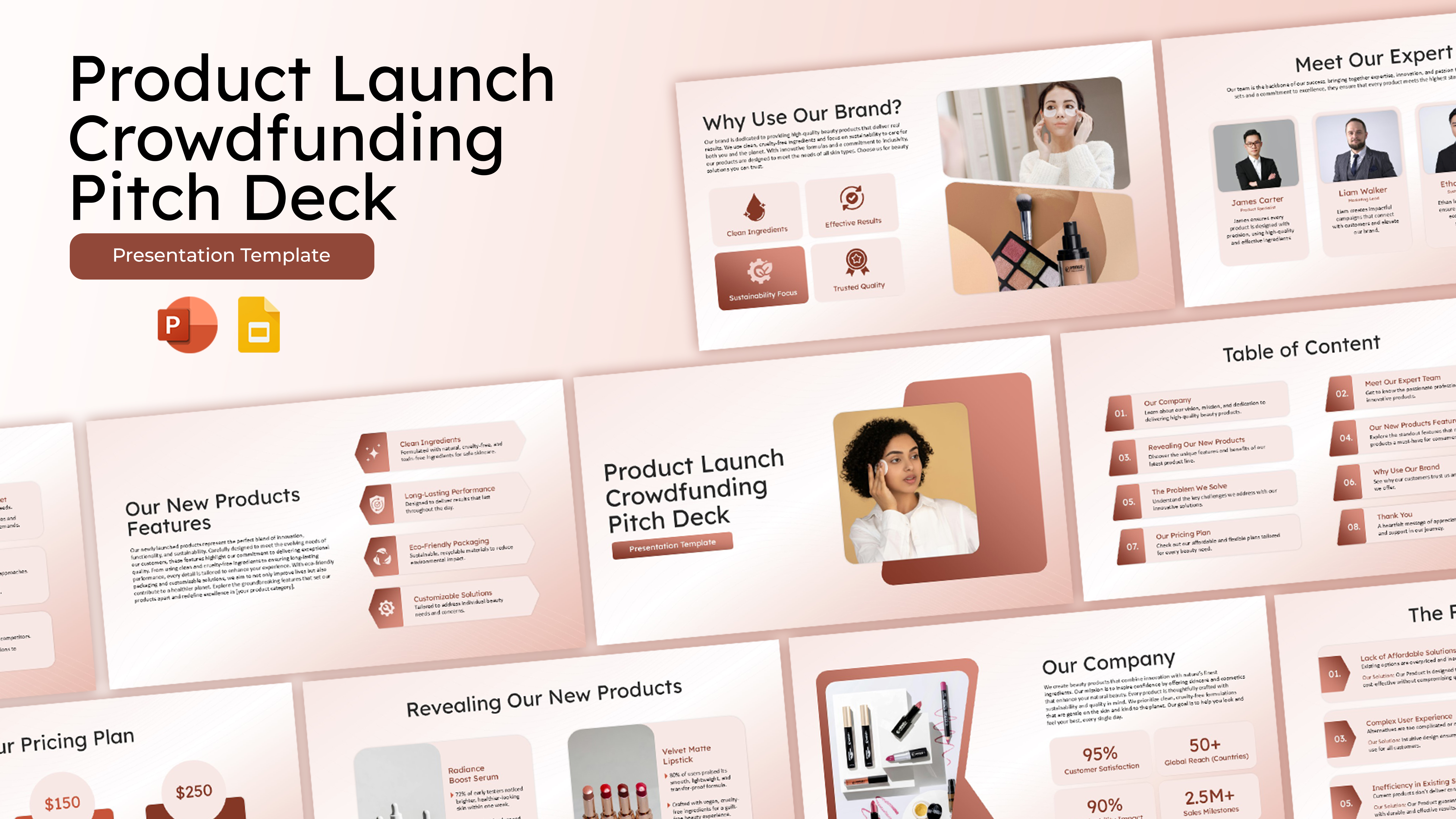 Product Launch Crowdfunding PowerPoint and Google Slides Templates Featured Image