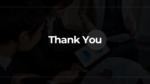 Thank You Black Theme Presentation Template