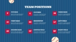 Baseball Team Position Presentation Template for PPT and Google Slides