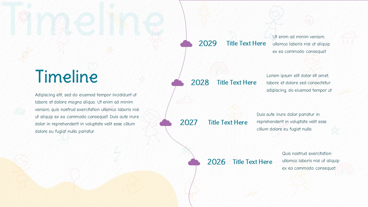 Best Timeline PowerPoint Template for Presentation