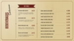 Beverage Menu PowerPoint Template
