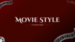 Cinematic Movie Style PowerPoint Template and Google Slides