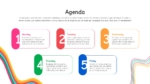 Colorful Daily Class Agenda PowerPoint Slide