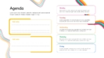 Colorful Monday to Friday Daily Class Agenda PowerPoint Template With Notes
