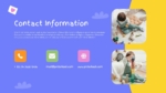 Contact Information Presentation Template for Free