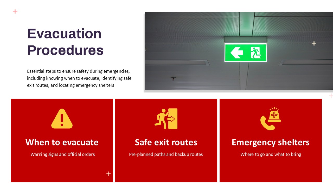 Evacuation Procedures Presentation Template for PowerPoint and Google Slides