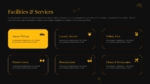 Facilities and Service Slide From Luxury Hotel & Accommodation Presentation PowerPoint Templates