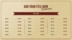Menu Item List Template for PowerPoint and Google Slides