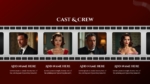 Movie Cast and Crew PowerPoint Presentation Slide Template