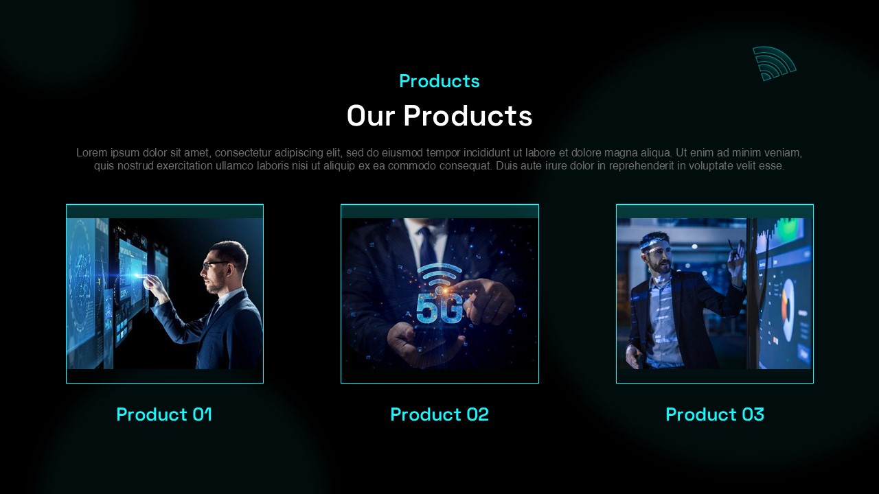 Our Product Slide From 5G Wireless Technology Business Plan PowerPoint & Google Slides Templates