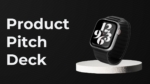 Product Pitch Deck Cover Slide Template with Watch Image in PowerPoint and Google Slides