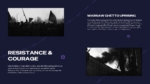 Resistance and Courage Slide From Holocaust PowerPoint Templates