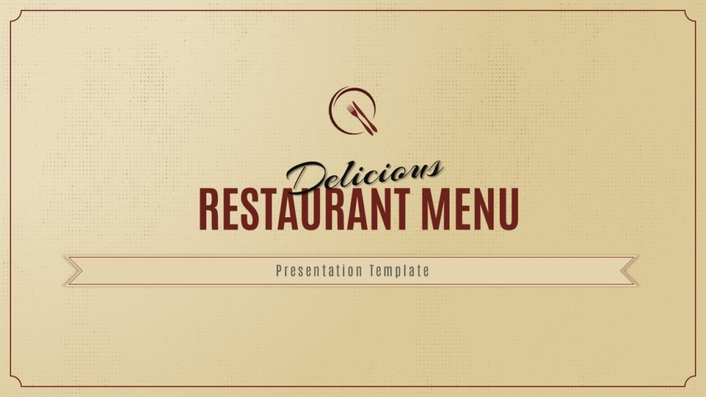 Restaurant Menu PowerPoint & Google Slides Templates