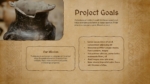 Vintage Theme Projects Goals Presentation Template