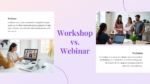 Workshop vs Webinar PowerPoint Slide Template