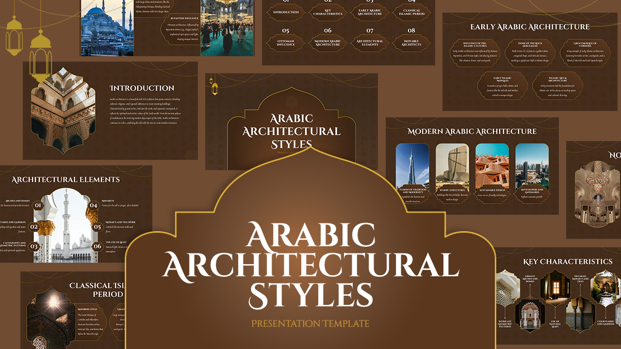 Arabic Architectural Styles PowerPoint Templates Featured Image
