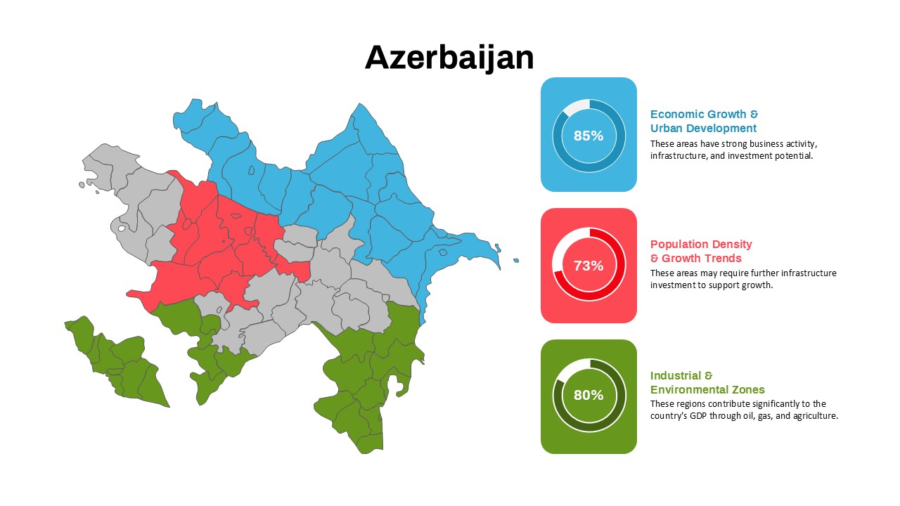 Azerbaijan Map Template For PowerPoint and Google Slides