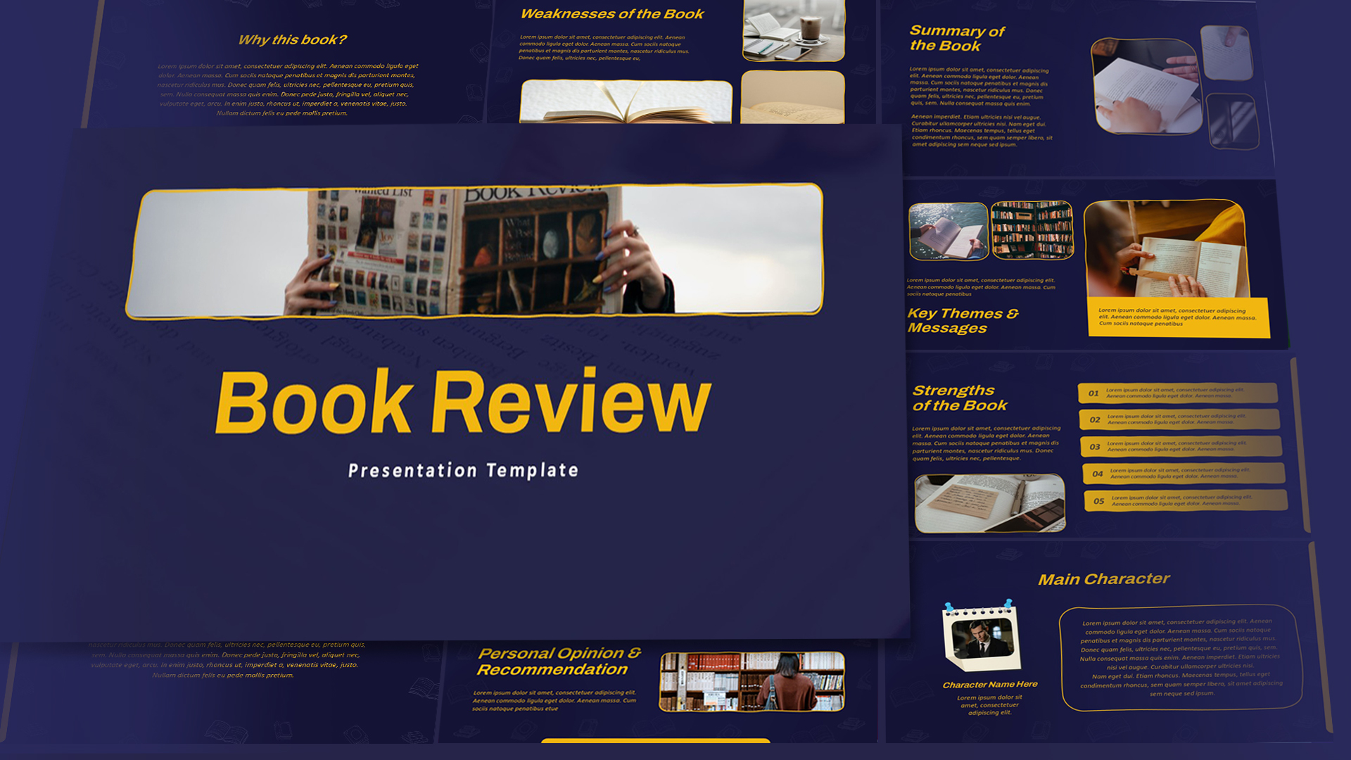 Book Review PowerPoint Presentation Templates Featured Image