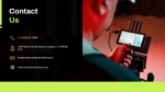 Contact Us Slide From Movie Studio and Film Maker PowerPoint Presentation Templates