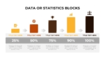 Data or Statistics Blocks PowerPoint Template