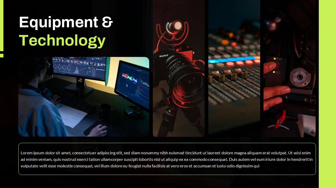Equipment and Technology PowerPoint Presentation Template