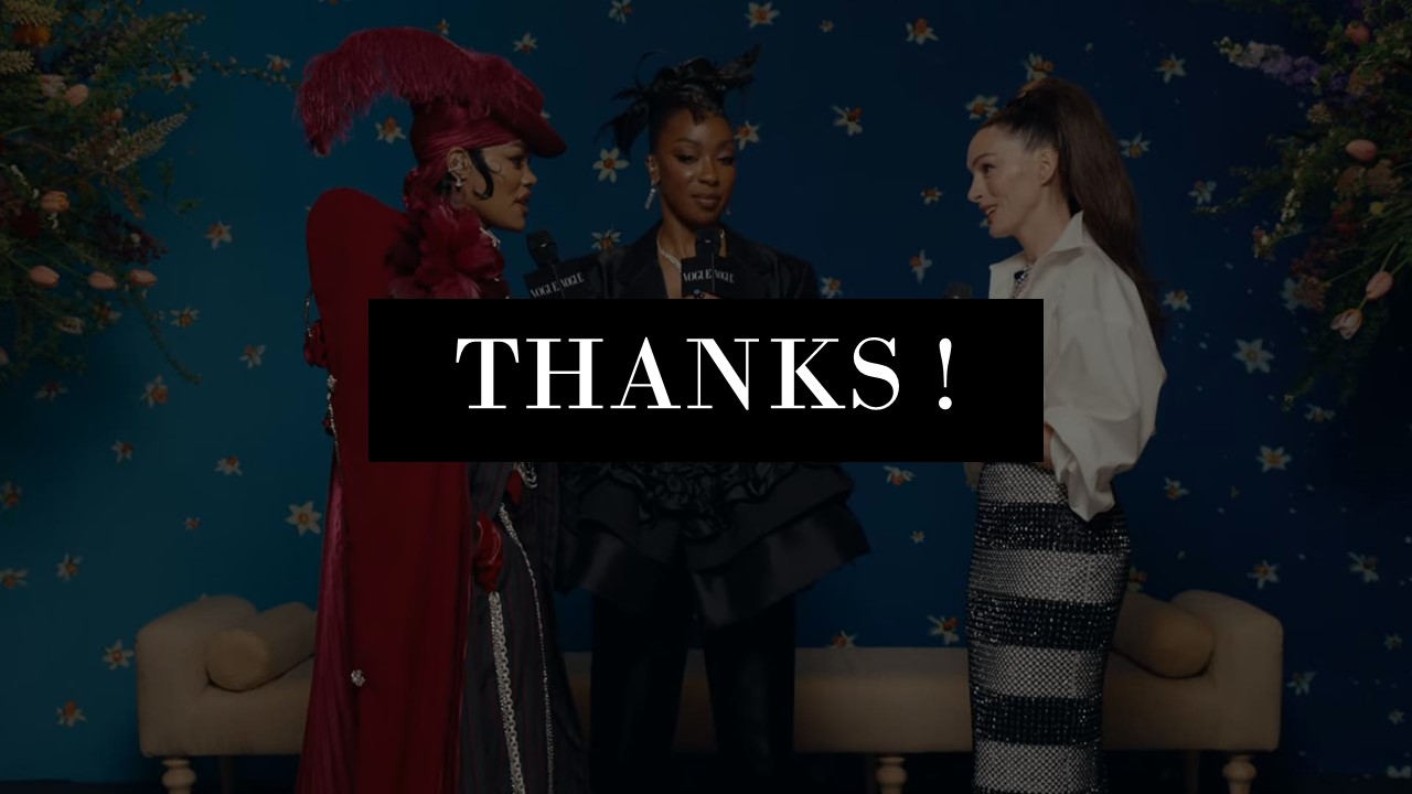 Free Met Gala 2025 Theme Thank You PowerPoint and Google Slides Template