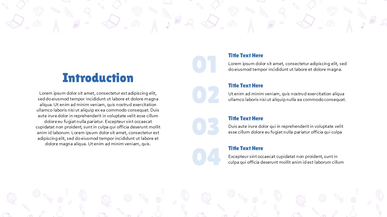 Introduction Slide From School Productivity Tracker Template for PowerPoint & Google Slides