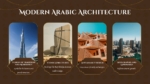 Modern Arabic Architectural Styles PowerPoint Templates