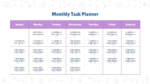 Monthly Task Planner PowerPoint Template