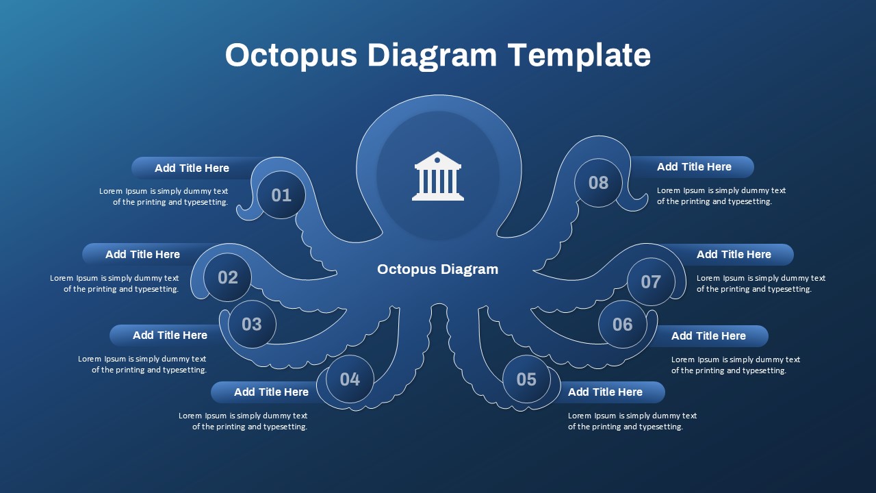 Octopus Diagram Template for PowerPoint & Google Slides